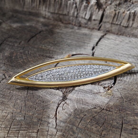 High End A Jennifer Moore Genuine Crystal Brooch From 1965 - Picture 5 of 8